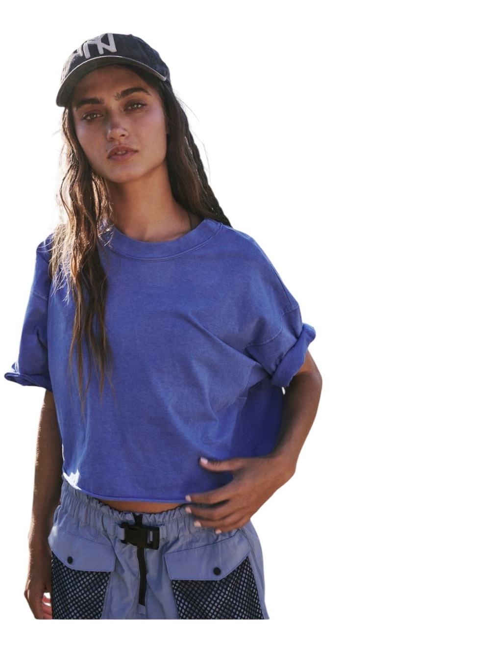 W Cropped Crewneck Tee - Women